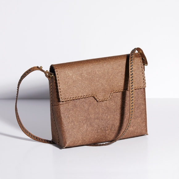 Aiya ayiA Benue Satchel with Kariba Thin Strap Brown - Picture 1 of 3